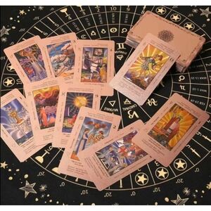 Rose Gold Foil Tarot Deck 78 Cards Smith Waite Future Telling Divination Game